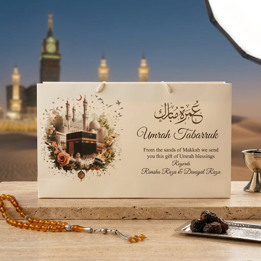 Medium Umrah Tabarruk name gift bags-100126