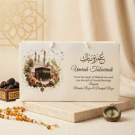 Medium Umrah Tabarruk name gift bags-100126