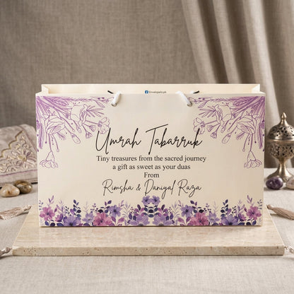 Medium Umrah Tabarruk name gift bags-100129